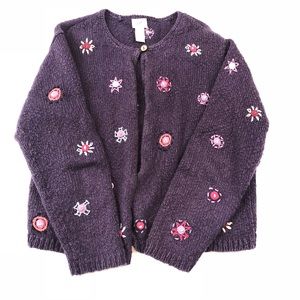 J. Jill floral knit cardigan